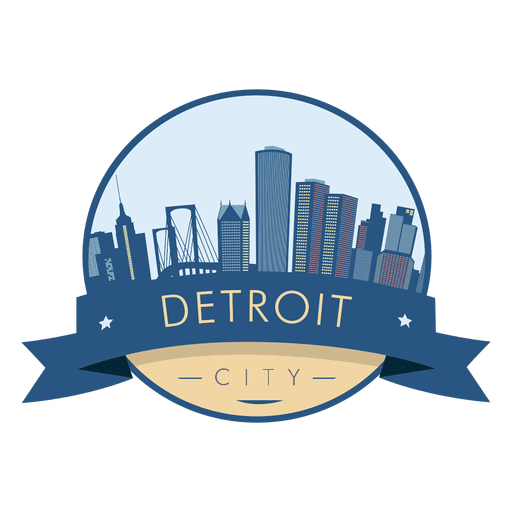 512x512 Detroit Skyline Badge
