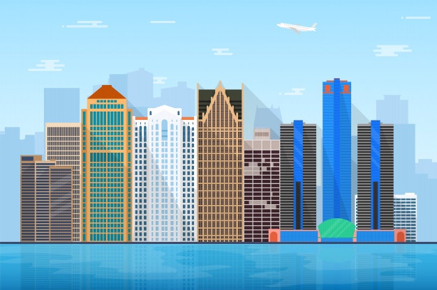 626x416 Skyline Detroit Vectors, Photos And Free Download