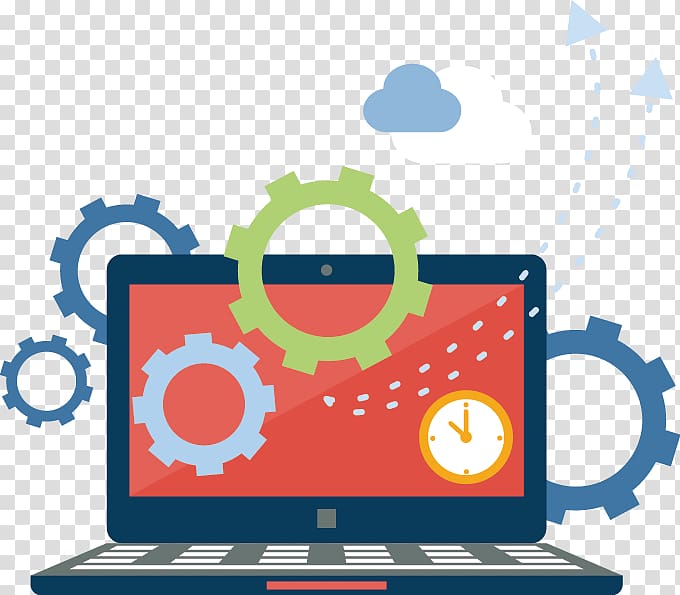 680x595 Blue Laptop Computer With Bearings Web Development Application