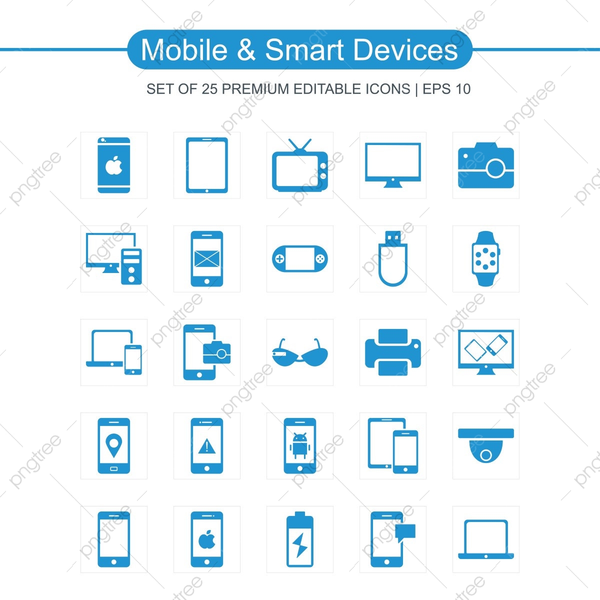 1200x1200 Mobile And Smart Device Icon Set Blue, Icons, Icon, Device Png