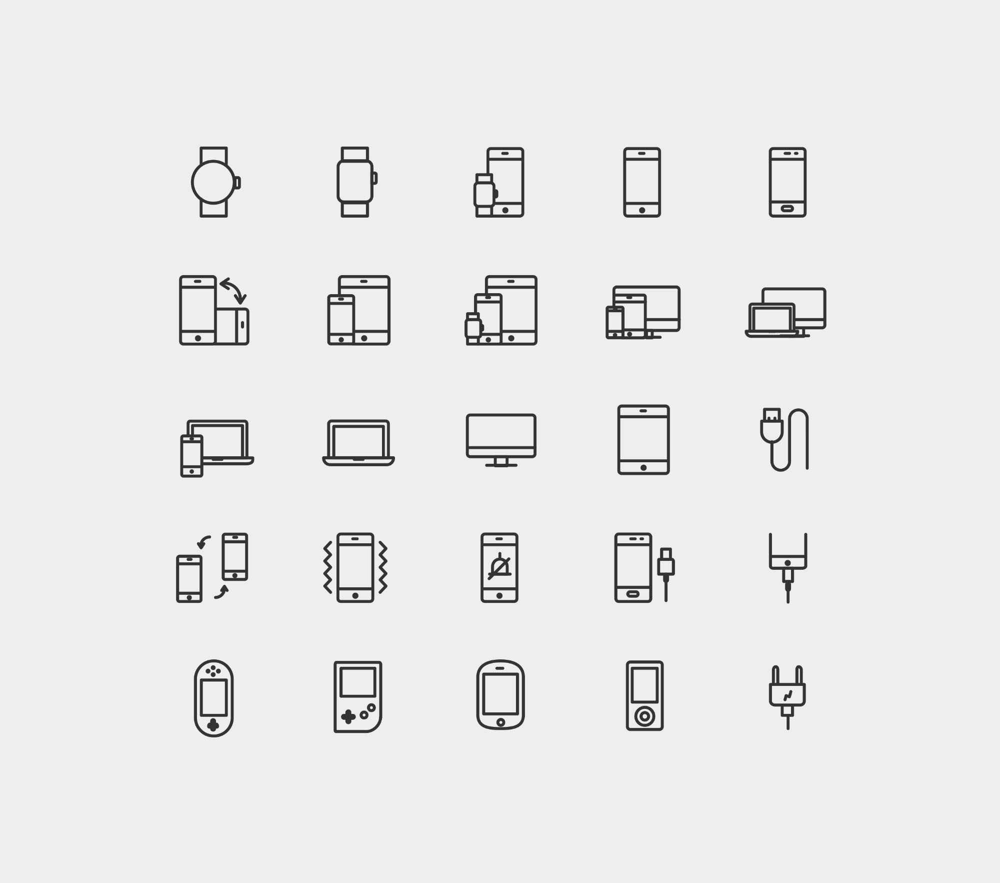 2000x1765 Device Vector Line Icons