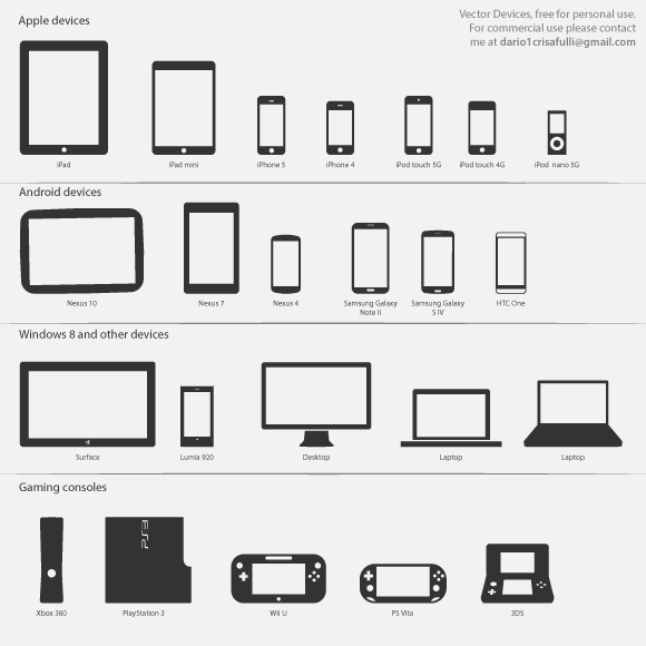 580x580 Free Device Vector Shapes Creative Beacon