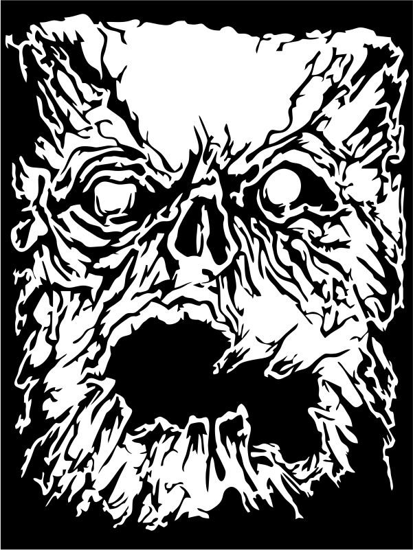 601x801 Devil Face Graphic Design Vector