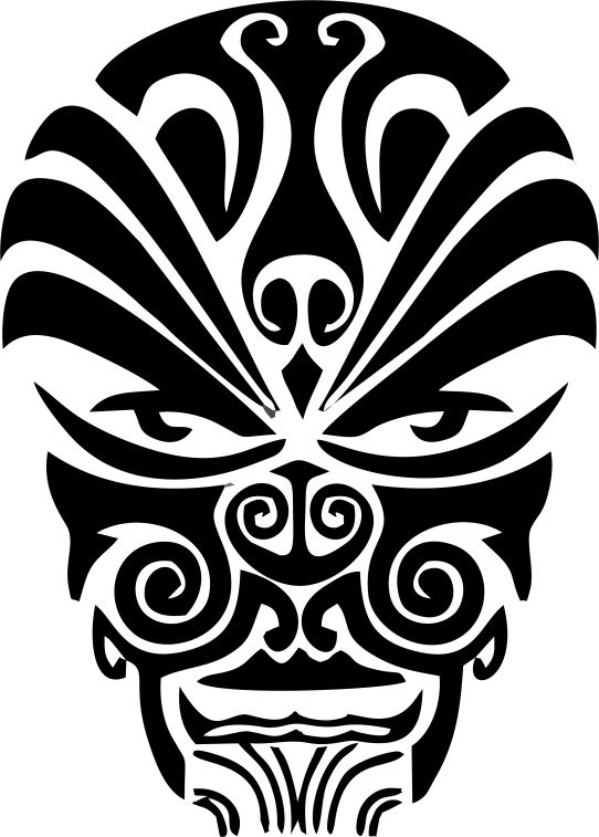 542x757 Vector Pattern Strange Devil Face Graphic Design Vector