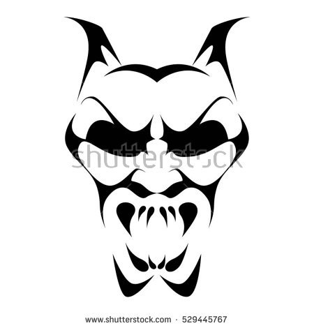 450x470 Devil Face Clipart