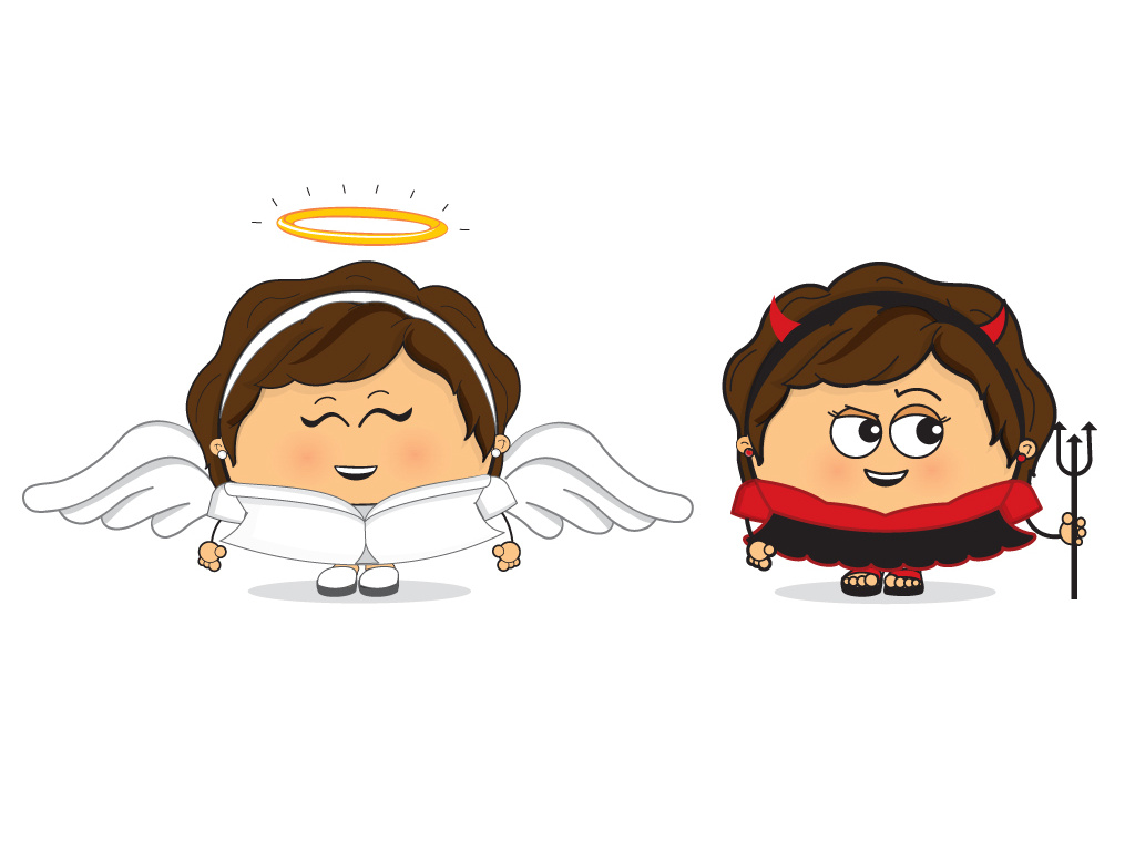 1024x768 Angel And Devil