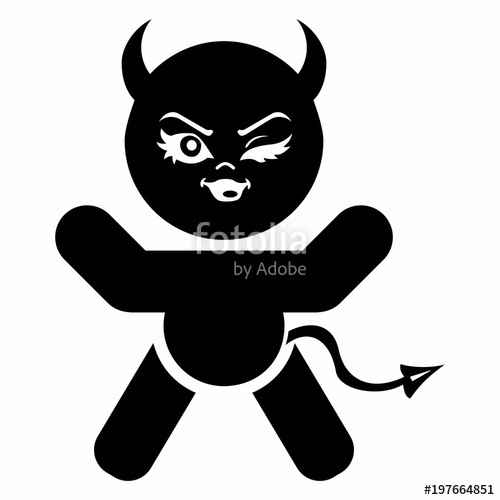 500x500 Black Devil Girl Stock Image And Royalty Free Vector