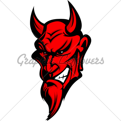 Demon Devil Mascot Head Vector Illustration Gl Stock Images 500x500 Demon Devil Mascot Head Vector Illustration Gl Stock Images
