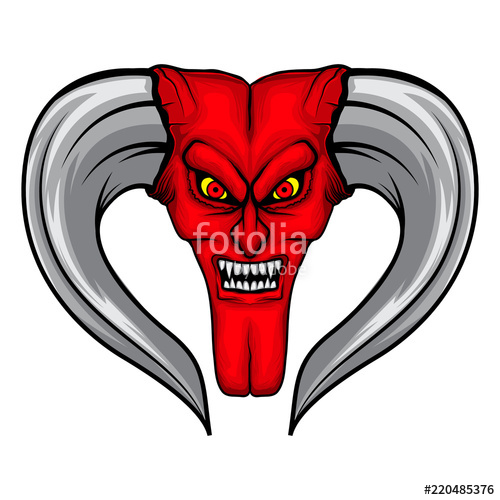 Devil Head Angry Vector Illustration Art Stock Image And Royalty 500x500 Devil Head Angry Vector Illustration Art Stock Image And Royalty