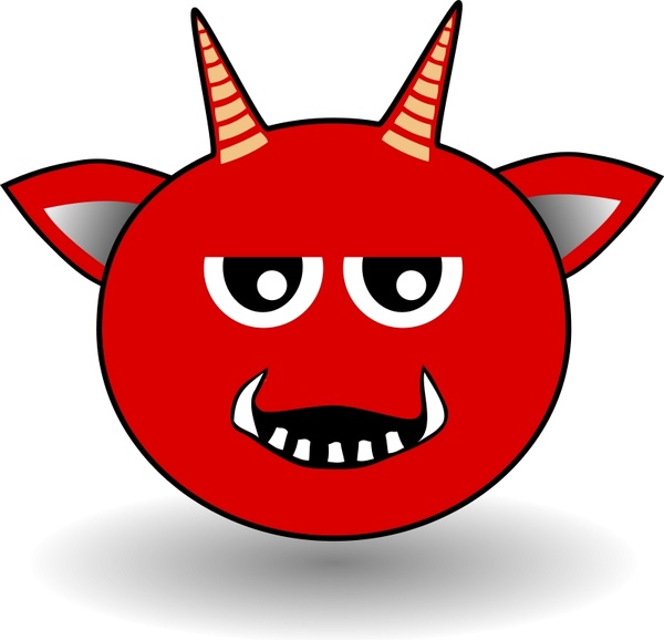 Little Red Devil Head Cartoon Free Vector In Open Office Drawing 600x578 Little Red Devil Head Cartoon Free Vector In Open Office Drawing
