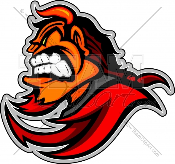 Red Devil Demon Mascot Head Vector Illustration 590x554 Red Devil Demon Mascot Head Vector Illustration