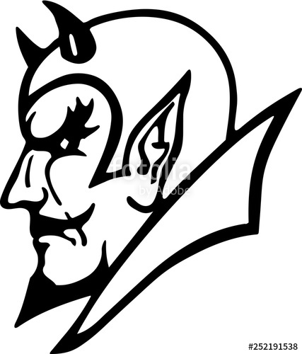 Devil Head Vector Illustration Stock Image And Royalty Free 427x500 Devil Head Vector Illustration Stock Image And Royalty Free