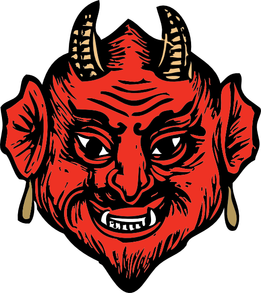 Devil Head Clip Art 534x599 Devil Head Clip Art