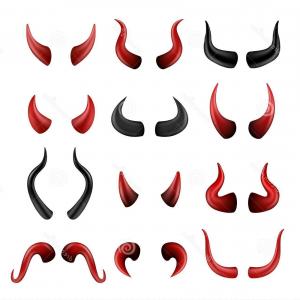 300x300 Photostock Vector Devil Horns Cartoon Icon Illustration Hoodamathrun