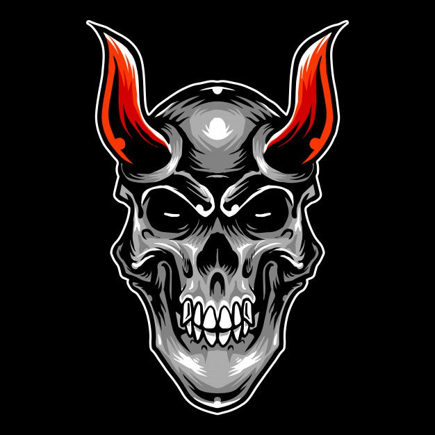 Devil Head Skull Red Horn Artwork Logo Vector Premium Download 626x626 Devil Head Skull Red Horn Artwork Logo Vector Premium Download