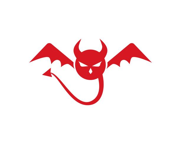 Devil Logo Red Vector Icon Template 613x490 Devil Logo Red Vector Icon Template