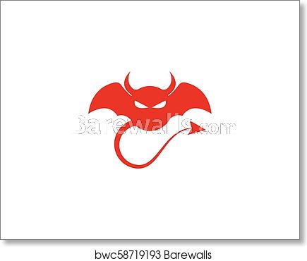 Devil Logo Vector, Art Print Barewalls Posters Prints 435x370 Devil Logo Vector, Art Print Barewalls Posters Prints