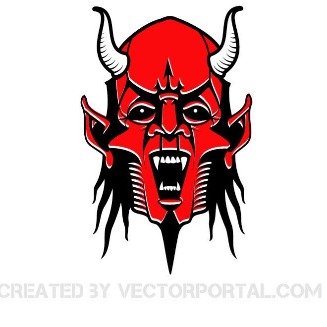 660x660 Red Devil Vector Image