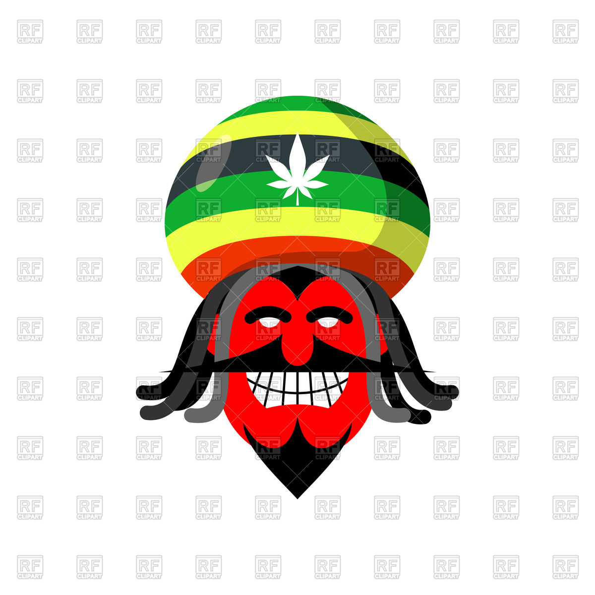 1200x1200 Rastaman Devil Vector Image Of Conceptual Maryvalery