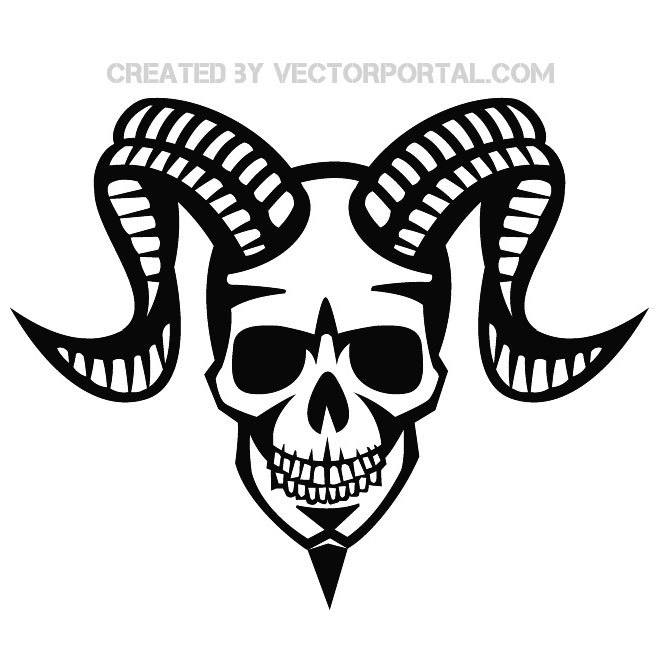 660x660 Devil Skull Graphics Free Vector