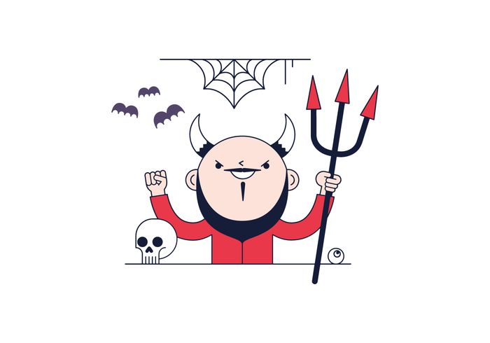 700x490 Free Devil Vector