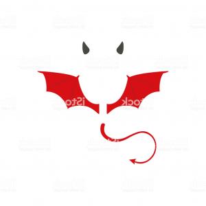 300x300 Photostock Vector Angel S Halo And Devil Horns Vector Art