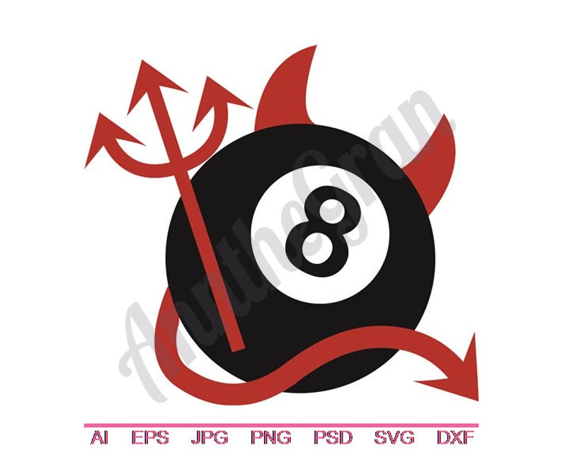 794x636 Devil Ball Dxf Png Vector Art Clipart Cut Etsy