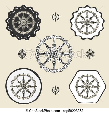 Dharma Wheel Dharmachakra Buddhism Icon Flat Web Sign Symbol Logo 450x468 Dharma Wheel Dharmachakra Buddhism Icon Flat Web Sign Symbol Logo