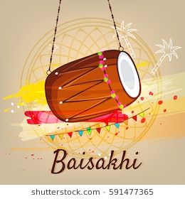 260x280 Happy Baisakhi, Vector Illustration Based On Colorful Grungy