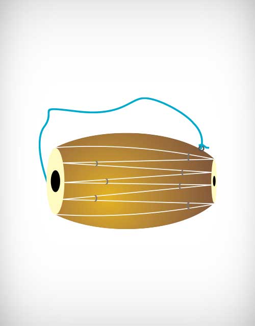500x639 Dhol Vector