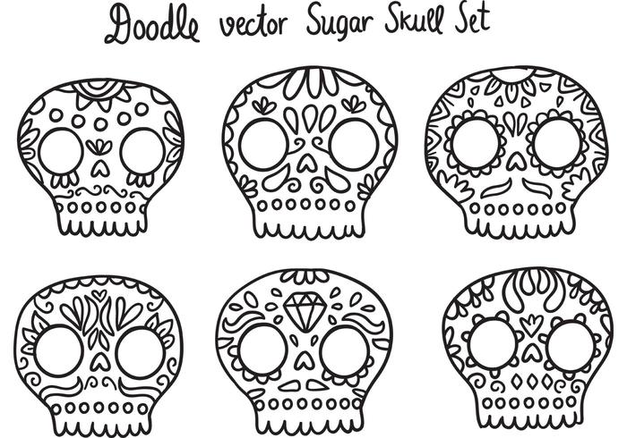 700x490 Free Dia De Los Muertos Sugar Skull Vector
