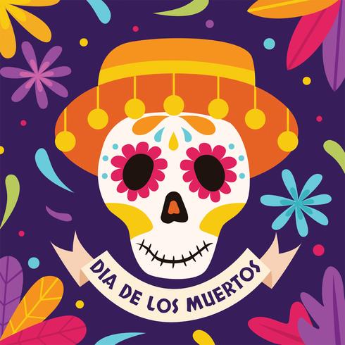 490x490 Dia De Los Muertos Vector Design