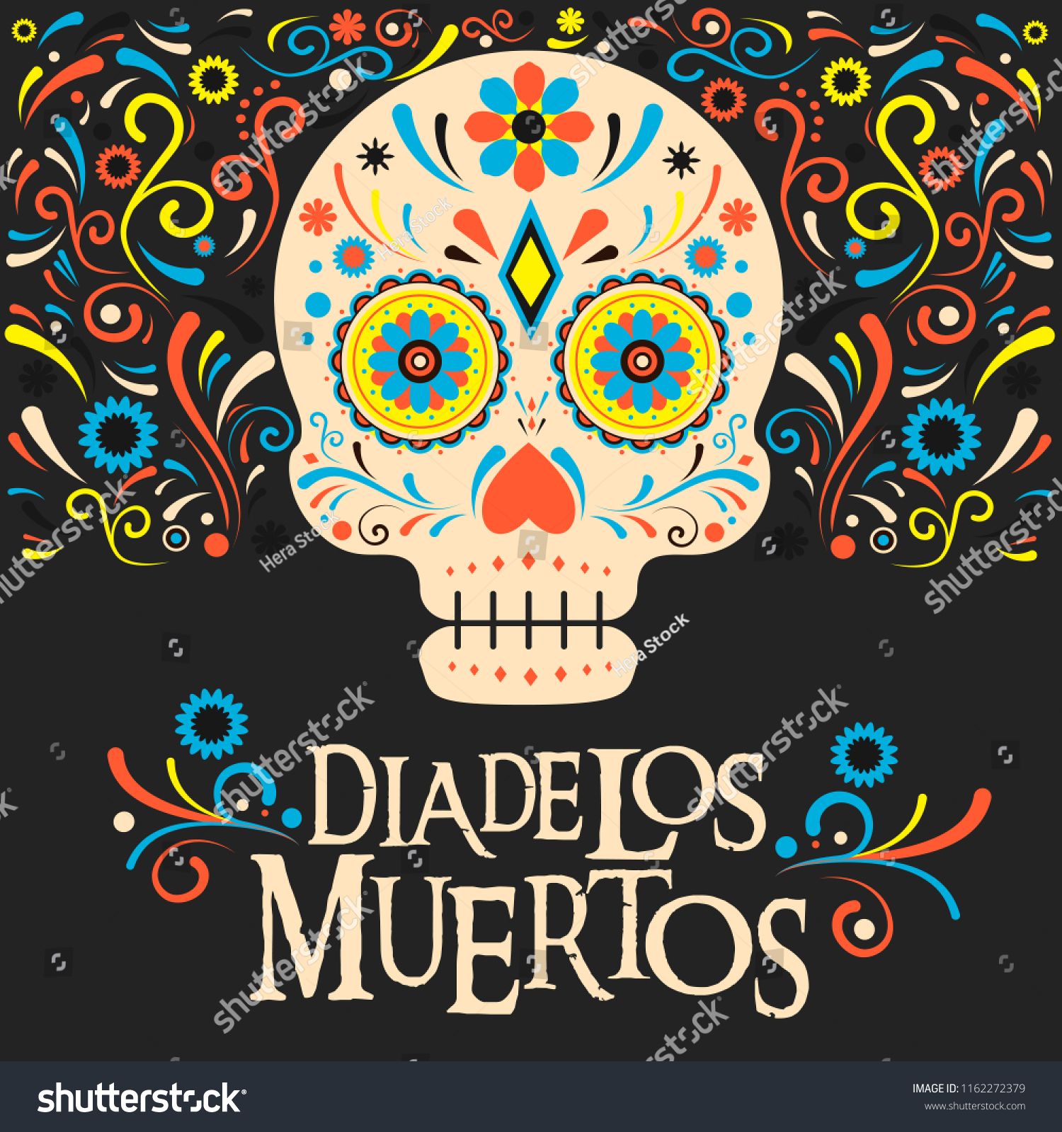 Dia De Los Muertos Vector at Vectorified.com | Collection of Dia De Los ...