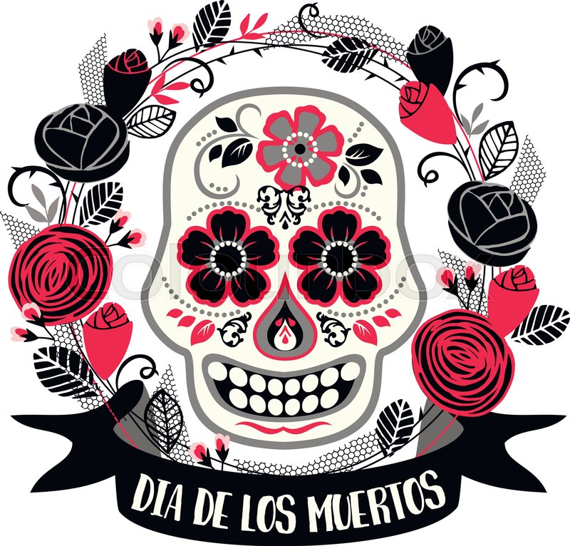 800x766 Dia De Los Muertos Day Of The Dead Stock Vector Colourbox