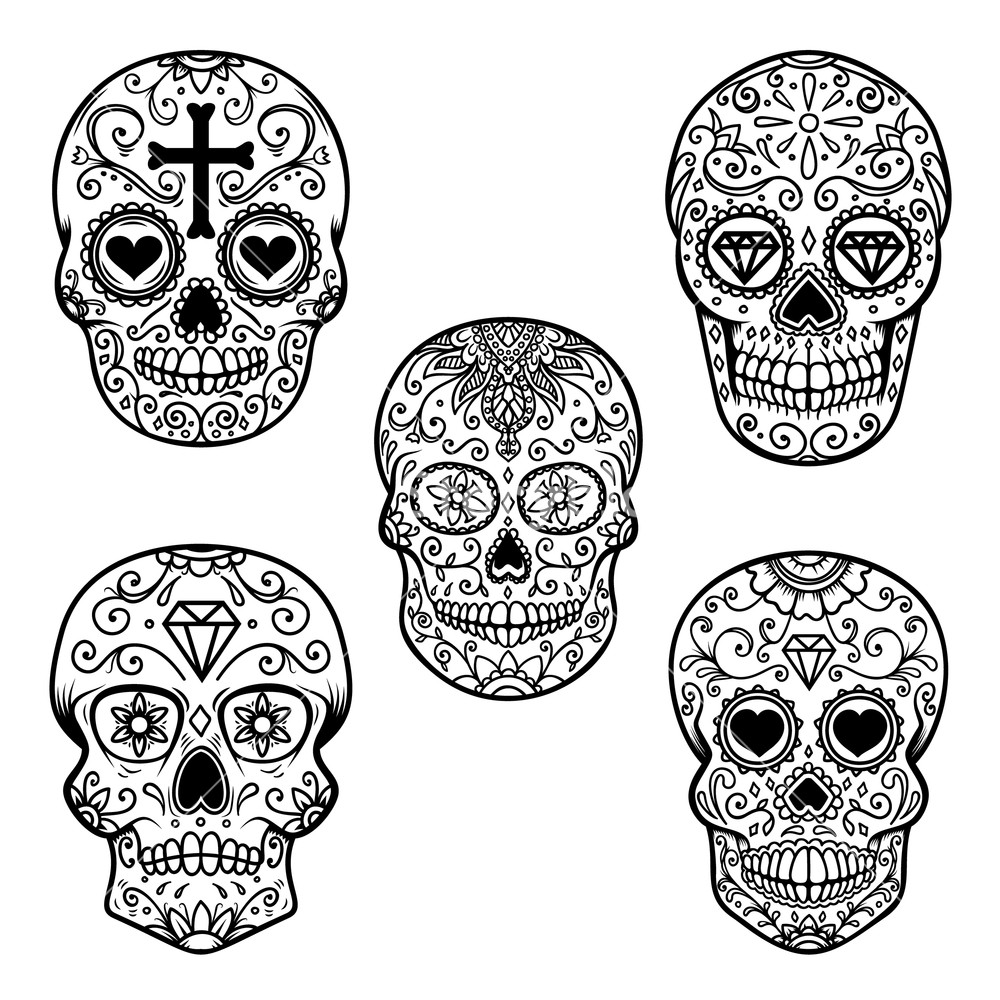 Dia De Los Muertos Vector at Vectorified.com | Collection of Dia De Los ...