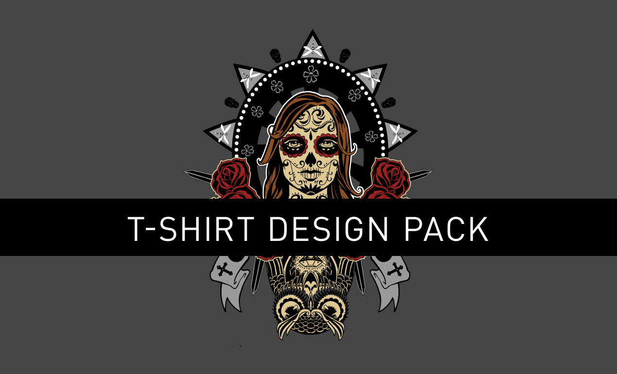 1270x770 Day Of The Dead Vector T Shirt Design Go Media's Arsenal