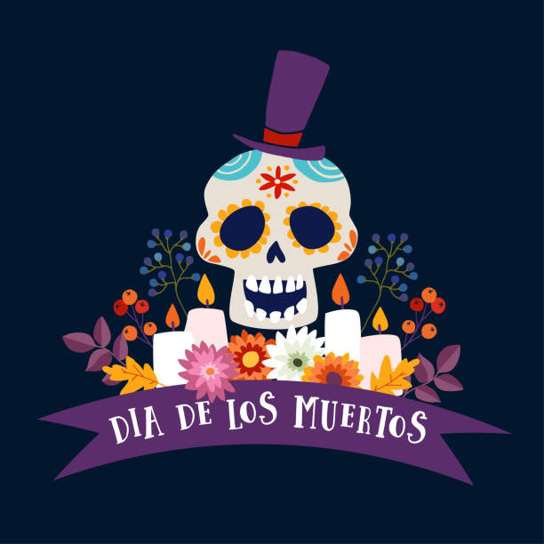 612x612 Dia De Los Muertos Invitations Elegant Day Dead Skull Vector