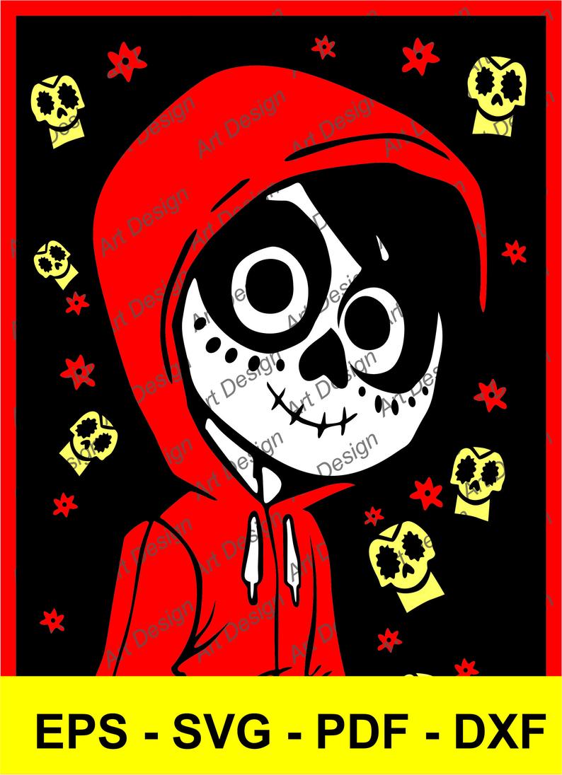 794x1096 Movie Coco Disney Pixar Dia De Muertos Vector Clip Art Vector Etsy