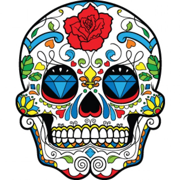 626x626 Calavera Dia De Muertos Vector