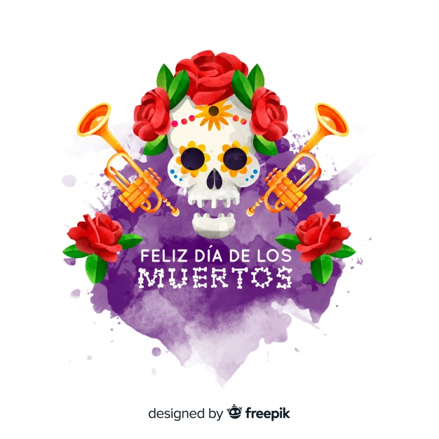 626x626 Creative Dia De Muertos Background Vector Free Download
