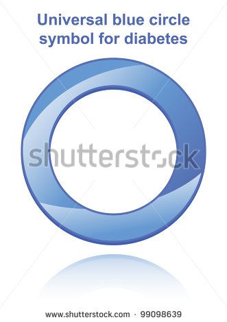 331x470 Universal Blue Circle Symbol For Diabetes Vector Illustration