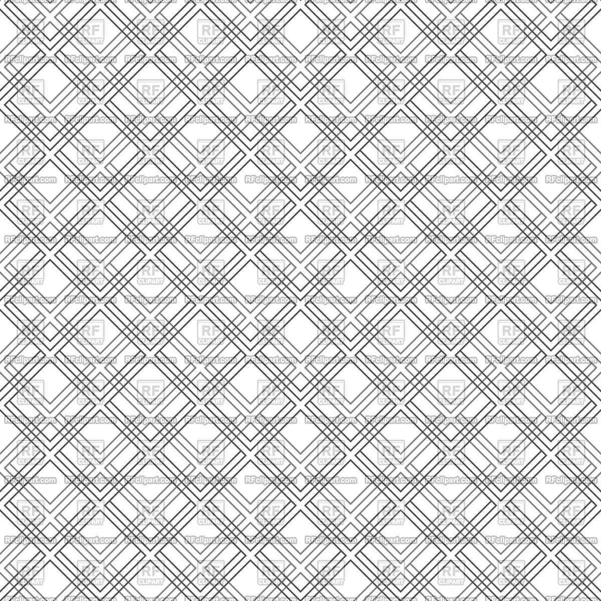 1200x1200 Geometric Seamless Pattern With Black Diagonal Lines Vector Image