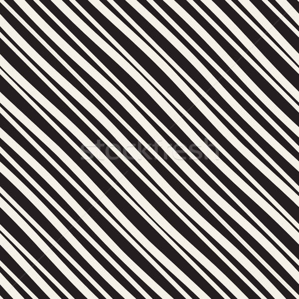 600x600 Vector Seamless Black And White Hand Drawn Diagonal Lines Pattern