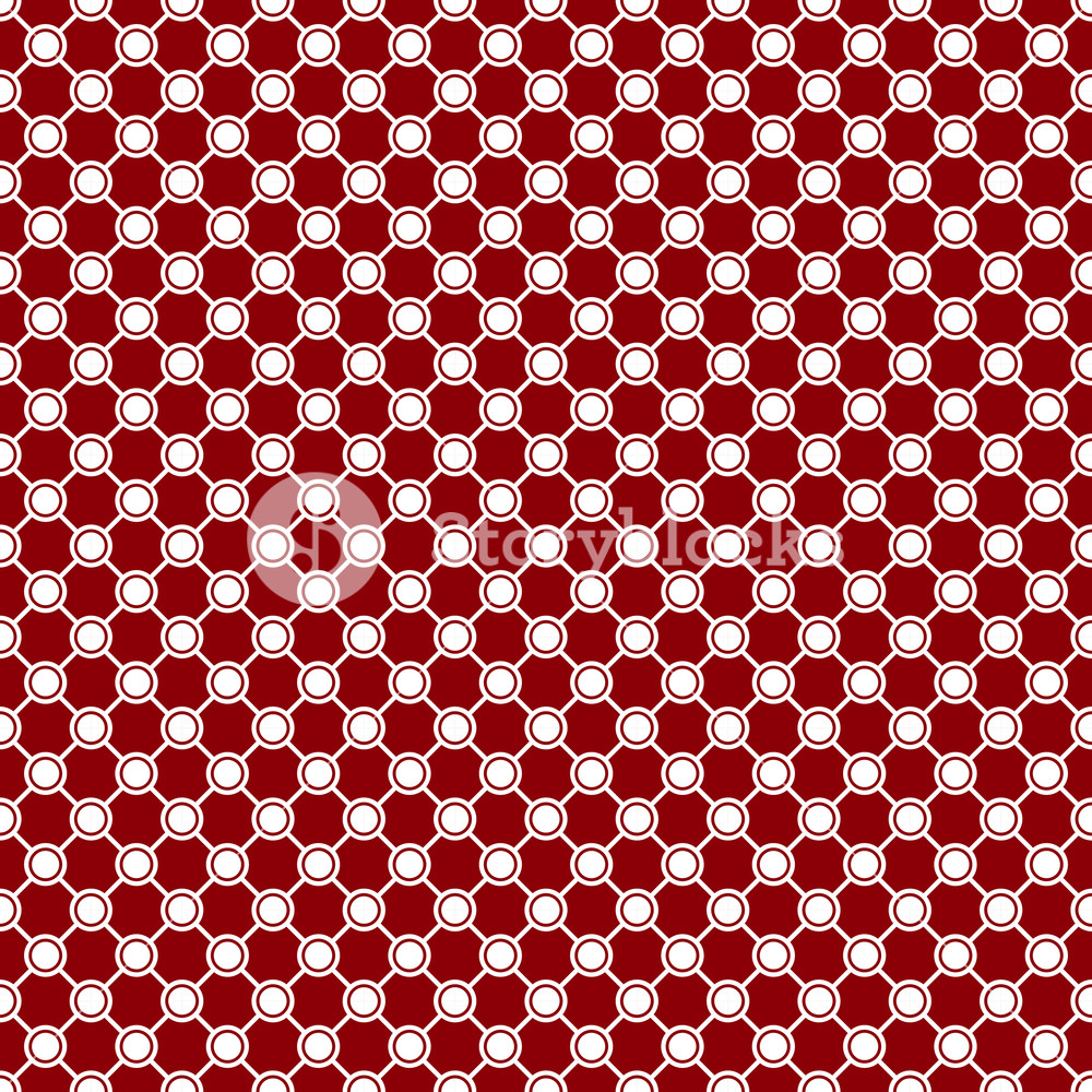 1000x1000 Red And White Seamless Pattern, Repeating Geometric Tiles