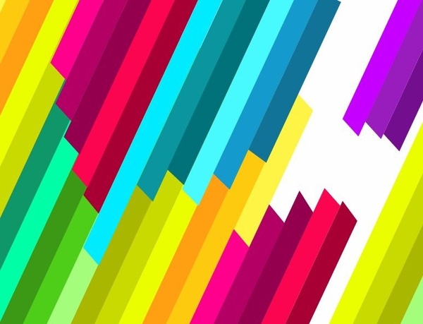 600x459 Colorful Diagonal Stripe Vector Pattern Free Vector