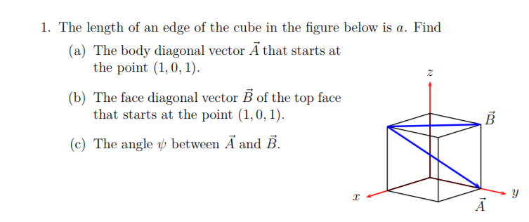 753x316 Solved The Length Of An Edge Of The Cube In The Figure