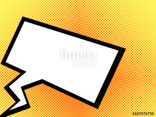 500x375 Pop Art Dialogue Bubble Dialog Box Vector Illustration Stock