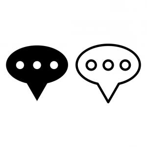 300x300 Dialogue Line And Glyph Icon Chat Vector Newwaysys