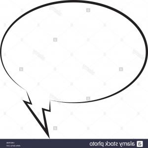 300x300 Stock Photo Silhouette Oval Callout For Dialogue Vector
