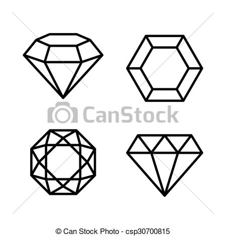 450x470 Gemas, Diamante, Iconos, Vector, Fondo Conjunto, Blanco Gemas